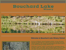 Tablet Screenshot of bouchardlakewinery.com